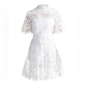 SHOSHANNA
Sora Guipure Minidress

perfect for any bridal moment